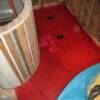 Red Guard for waterproofing for custom shower in master bathroom